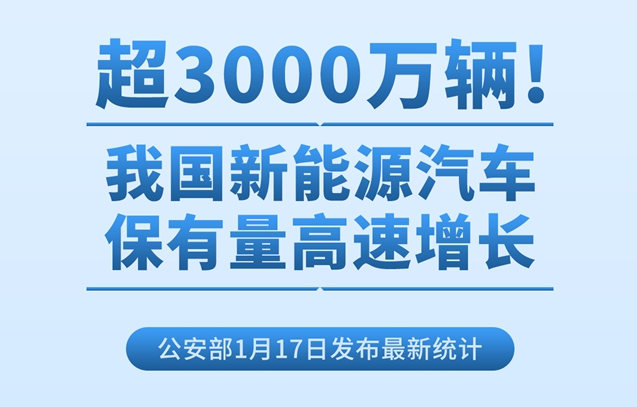 超3000萬輛！我國新能源汽車保有量高速增長